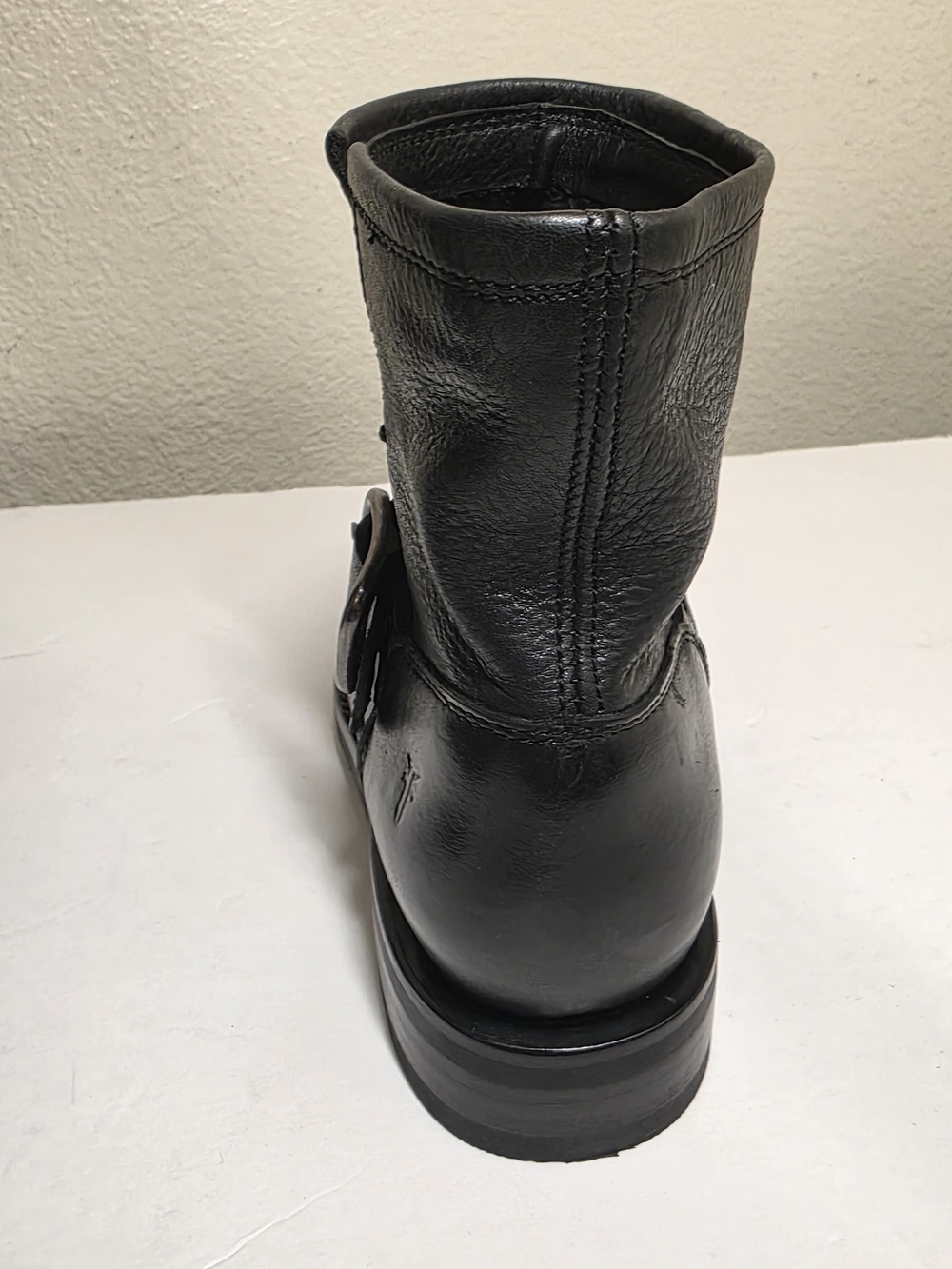 Frye Veronica Moto Bootie Women’s 6.5B Black Leather Harness Ankle Biker Boots - Picture 14 of 15